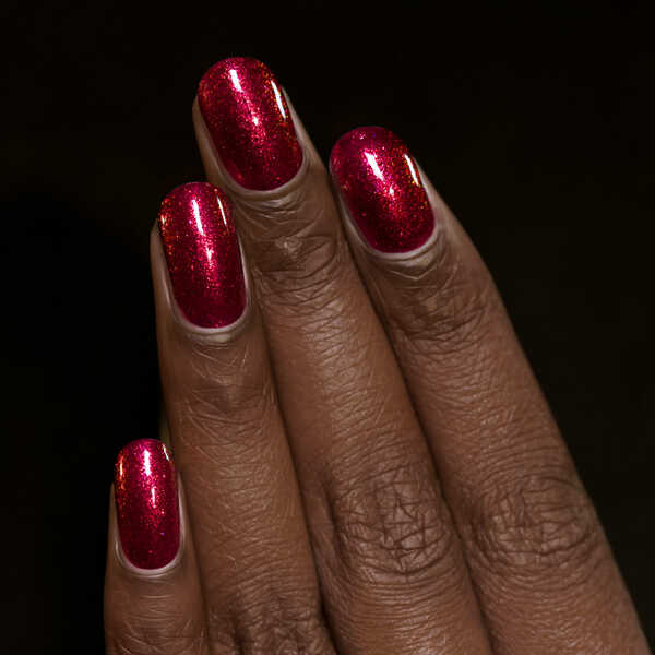 Nail polish swatch / manicure of shade I Love Nail Polish Ruby