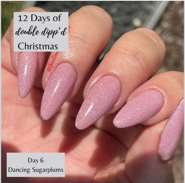 Nail polish swatch / manicure of shade Double Dipp'd Dancing Sugarplums