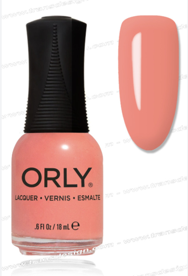 Nail polish swatch / manicure of shade Orly Positive Coral-Ation
