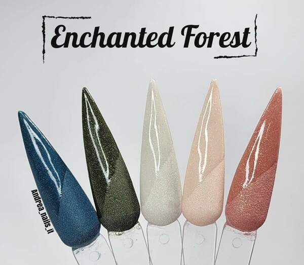 Nail polish swatch / manicure of shade Revel Enchanted Forest 1