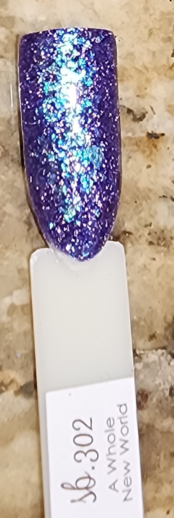 Nail polish swatch / manicure of shade Sparkle and Co. A whole new world