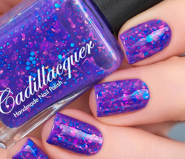 Nail polish swatch / manicure of shade Cadillacquer Larkspur