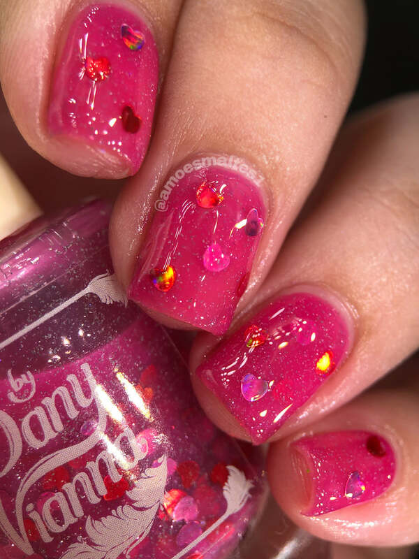 Nail polish swatch / manicure of shade By Dany Vianna Oh, Cupid!