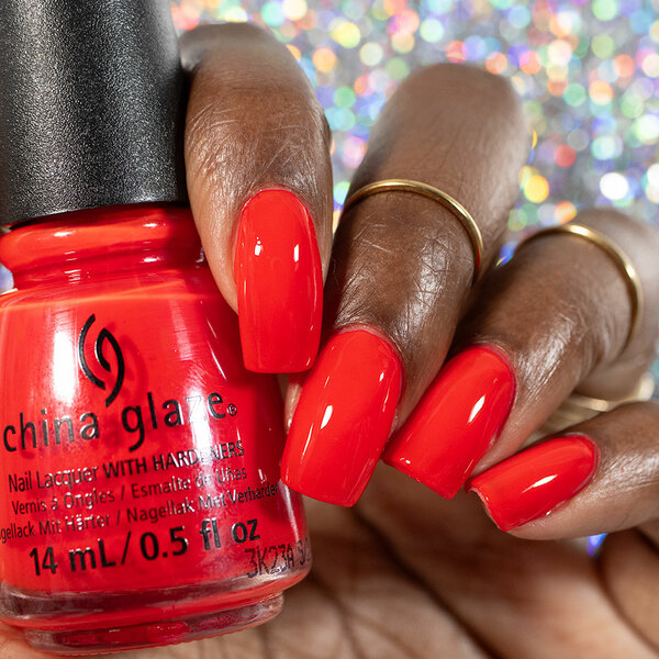 Nail polish swatch / manicure of shade China Glaze Read My Lips