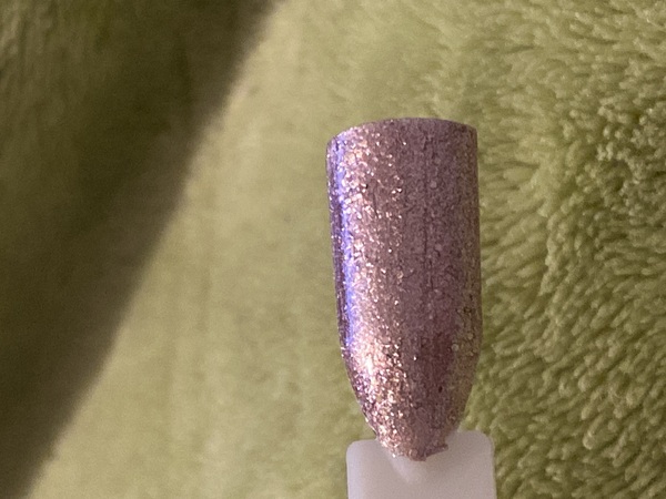 Nail polish swatch / manicure of shade Sparkle and Co. Baking Queen