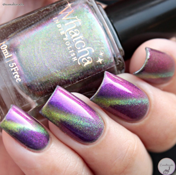 Nail polish swatch / manicure of shade Whatcha Nightshade