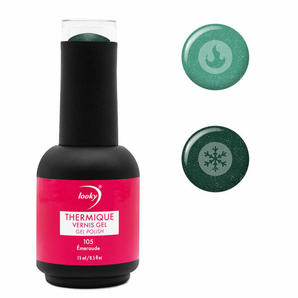 Nail polish swatch / manicure of shade Looky Émeraude