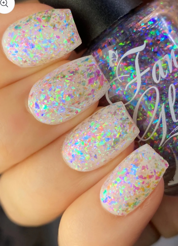 Nail polish swatch / manicure of shade Fancy Gloss Stained Glass