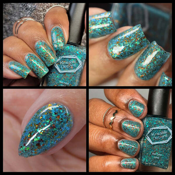 Nail polish swatch / manicure of shade Krisable Designs Kevin for King!