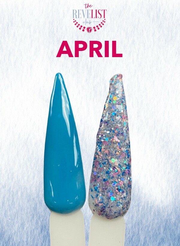 Nail polish swatch / manicure of shade Revel Revelist Club 2024 April 1