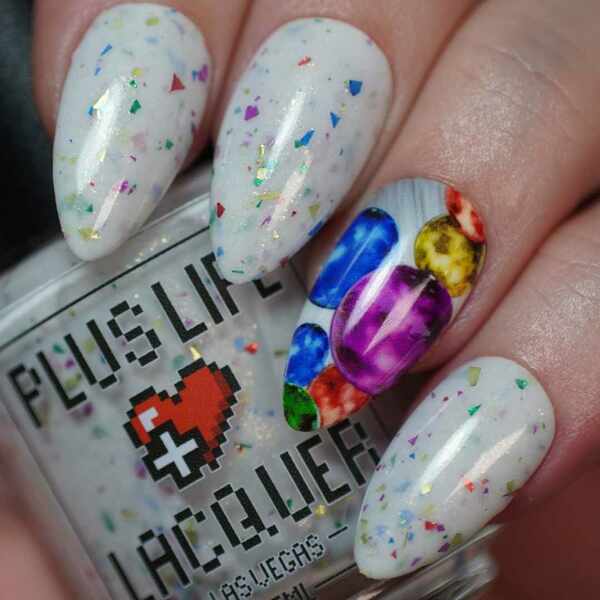 Nail polish swatch / manicure of shade Plus Life Lacquer Materia Collector