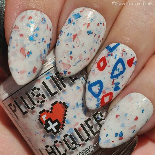 Nail polish swatch / manicure of shade Plus Life Lacquer Toge-t About It!