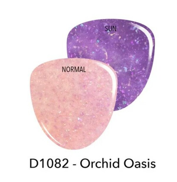 Nail polish swatch / manicure of shade Revel Orchid Oasis