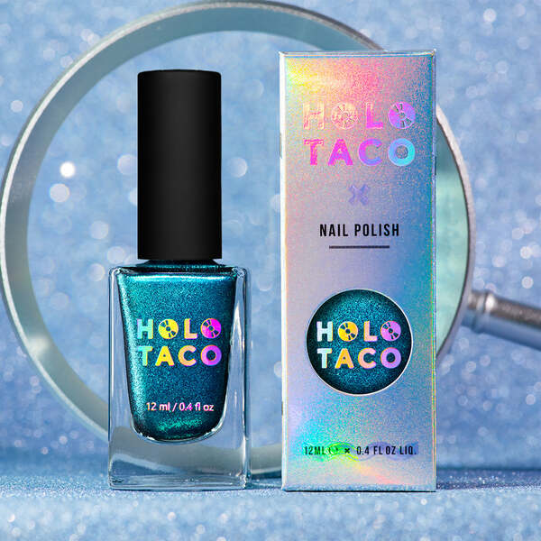 Nail polish swatch / manicure of shade Holo Taco Teal No Lies