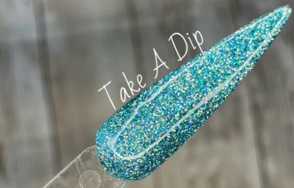 Nail polish swatch / manicure of shade Ritzy Dips Take a Dip