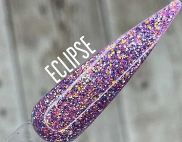 Nail polish swatch / manicure of shade Ritzy Dips Eclipse