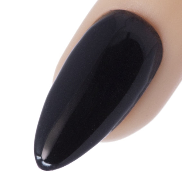 Nail polish swatch / manicure of shade Young Nails Epic Black