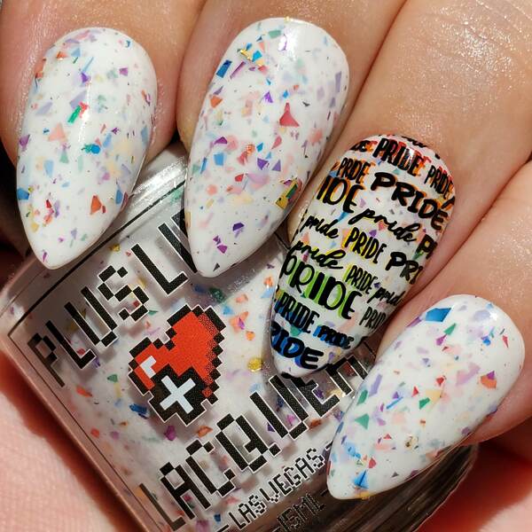 Nail polish swatch / manicure of shade Plus Life Lacquer YOU Are VALID 2.0