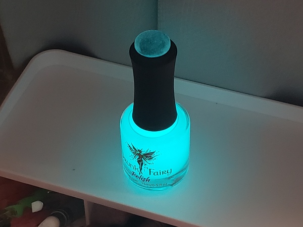 Nail polish swatch / manicure of shade Drunk Fairy Polish Blue Moon 2.0