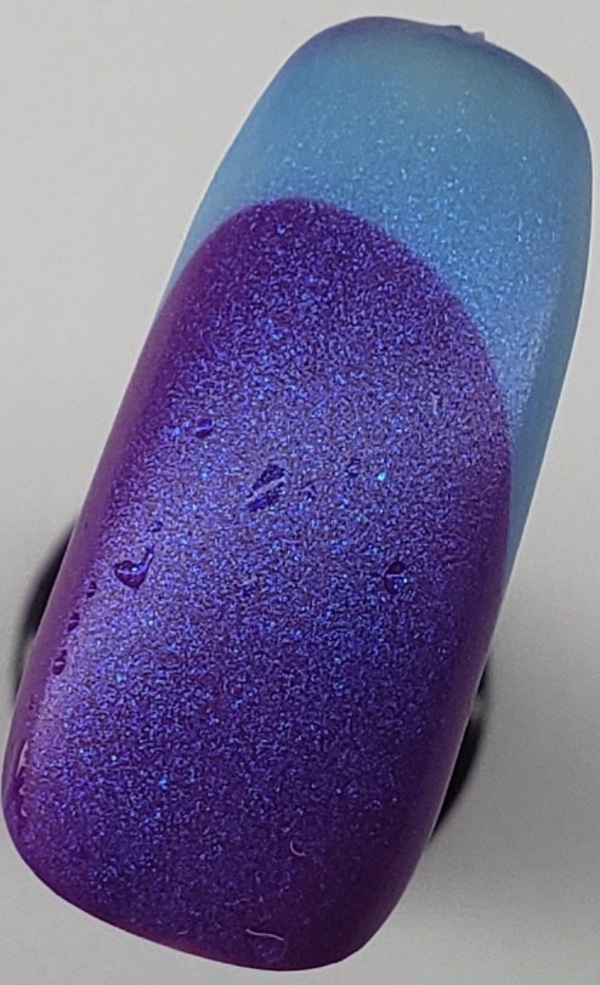 Nail polish swatch / manicure of shade Drunk Fairy Polish Purple People Eater (PPE)