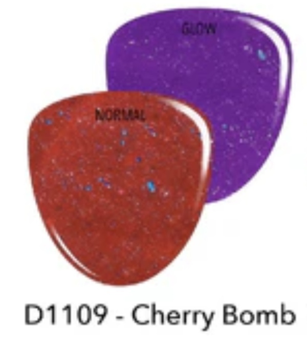 Nail polish swatch / manicure of shade Revel. Ail Cherry Bomb