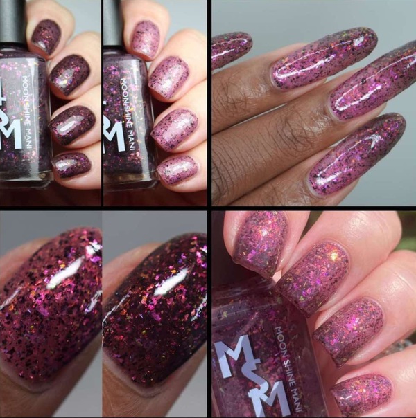 Nail polish swatch / manicure of shade Moon Shine Mani The Exorcist