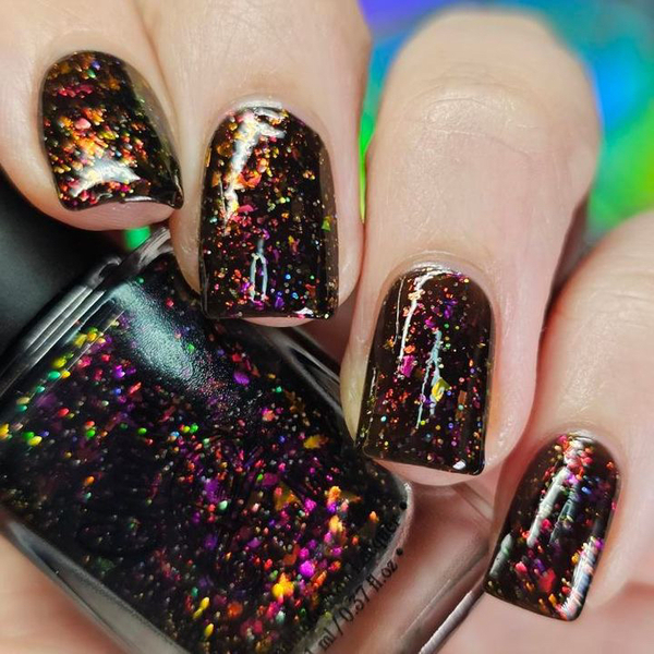 Nail polish swatch / manicure of shade Chamaeleon Nails Queen of the Night