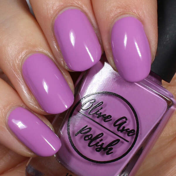 Nail polish swatch / manicure of shade Olive Ave Polish Rhododendron