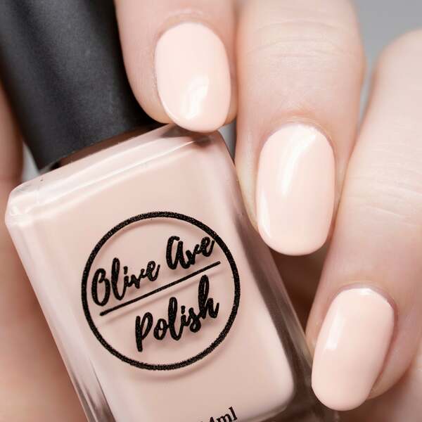 Nail polish swatch / manicure of shade Olive Ave Polish Peony