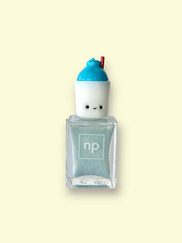 Nail polish swatch / manicure of shade Nail pollies Icy what you did there