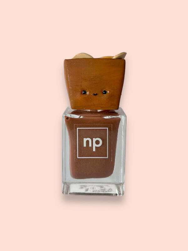Nail polish swatch / manicure of shade Nail pollies Nacho average polish