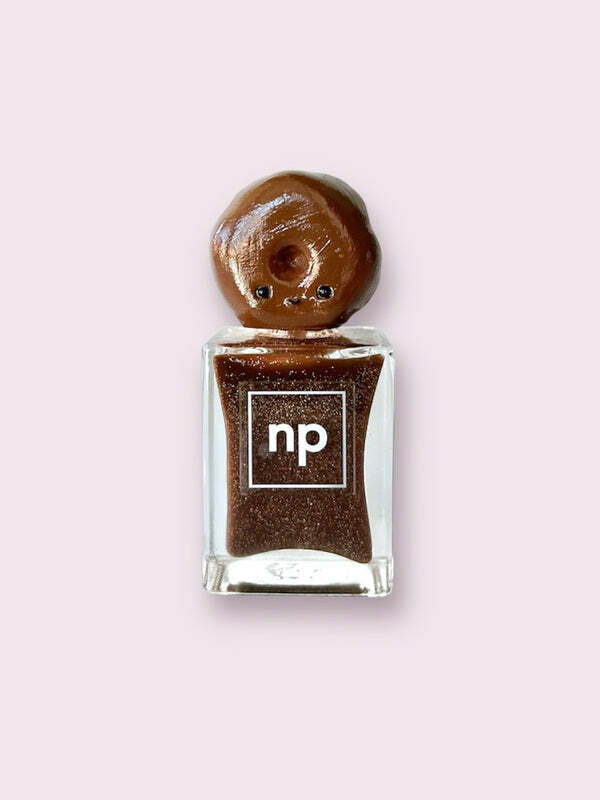 Nail polish swatch / manicure of shade Nail pollies Donut worry, be happy