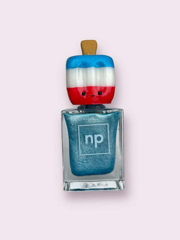 Nail polish swatch / manicure of shade Nail pollies Anything is popsicle