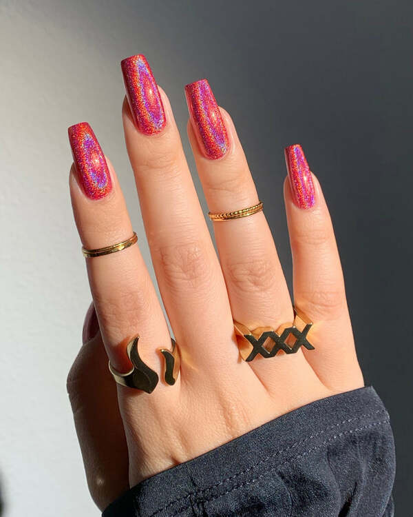 Nail polish swatch / manicure of shade Mooncat Game Over