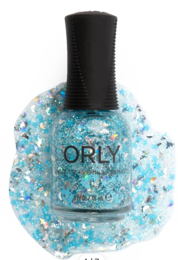 Nail polish swatch / manicure of shade Orly Among the Stars