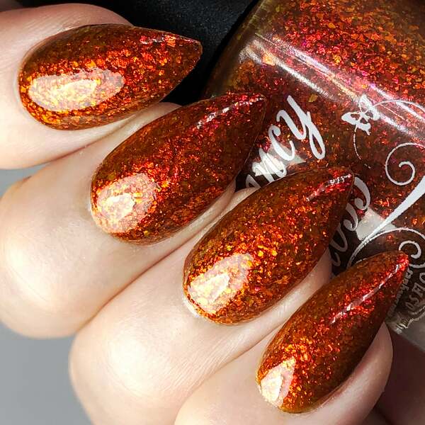 Nail polish swatch / manicure of shade Fancy Gloss Autumn Winds
