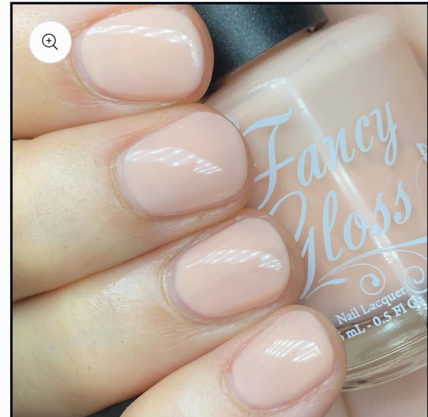 Nail polish swatch / manicure of shade Fancy Gloss Let's Get Naked
