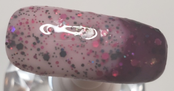 Nail polish swatch / manicure of shade Chamaeleon Nails Impala