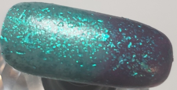 Nail polish swatch / manicure of shade Monarch Lacquer Dinglehopper