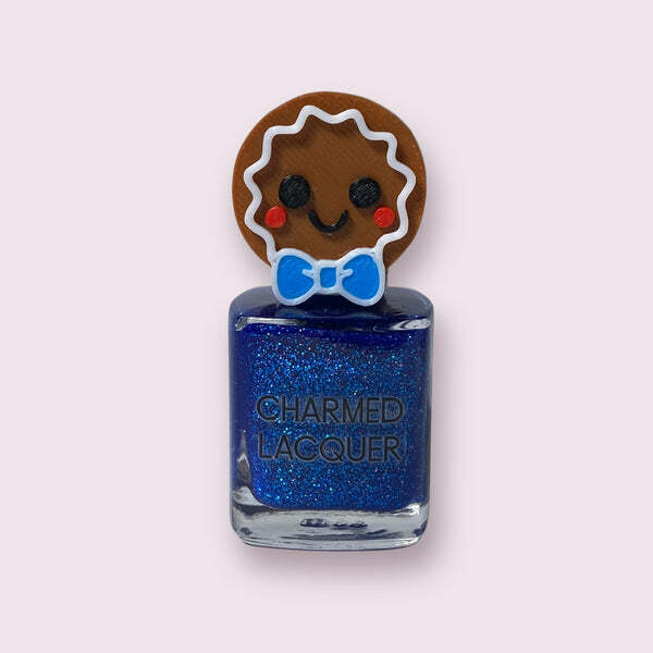 Nail polish swatch / manicure of shade Charmed lacquer Gingerbread boy