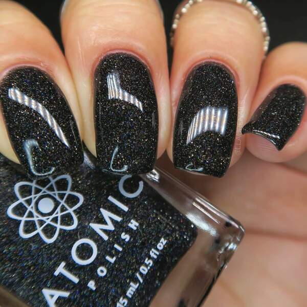 Nail polish swatch / manicure of shade Atomic Polish Pattern