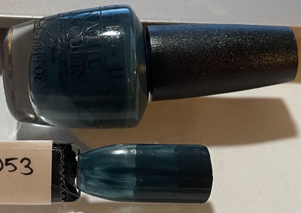 Nail polish swatch / manicure of shade OPI CIA = Color Is Awesome (mini)