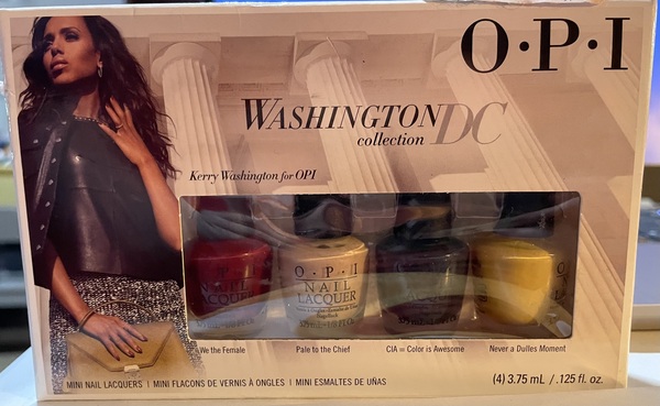 Nail polish swatch / manicure of shade OPI Never A Dulles Moment (mini)