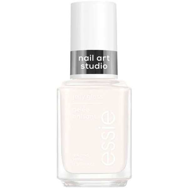 Nail polish swatch / manicure of shade essie Artic jelly
