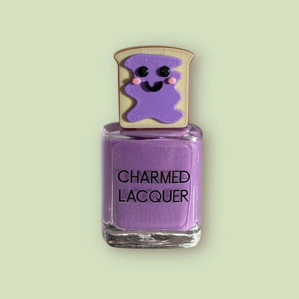 Nail polish swatch / manicure of shade Charmed lacquer Mrs. Jelly