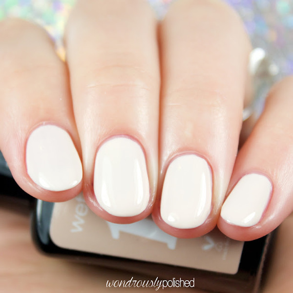Nail polish swatch / manicure of shade wet n wild Condensed milk