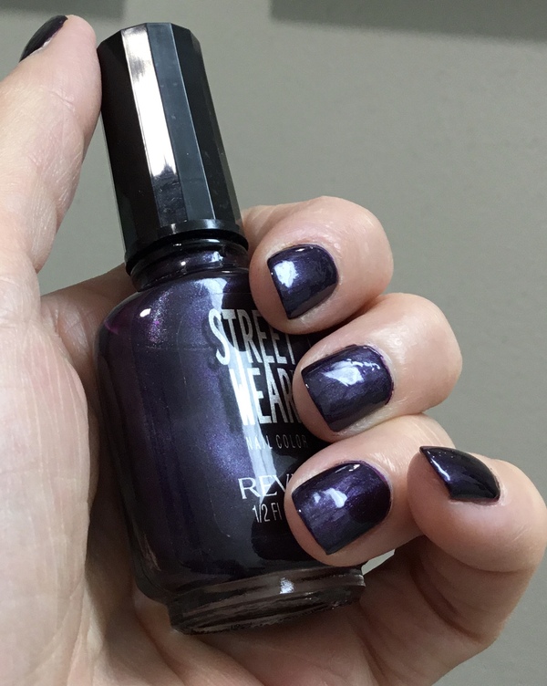Nail polish swatch / manicure of shade Revlon Grape (Street Wear)