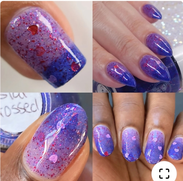 Nail polish swatch / manicure of shade Crystal Knockout Star Crossed