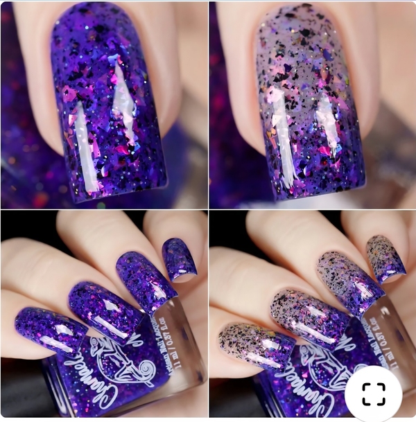 Nail polish swatch / manicure of shade Chamaeleon Nails Forbidden Desire