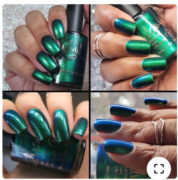 Nail polish swatch / manicure of shade Dreamland Lacquer Bal Masque